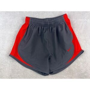Nike‎ Kids Dri-FIT Running Shorts Grey Red Athletic Athleticwear Size XS